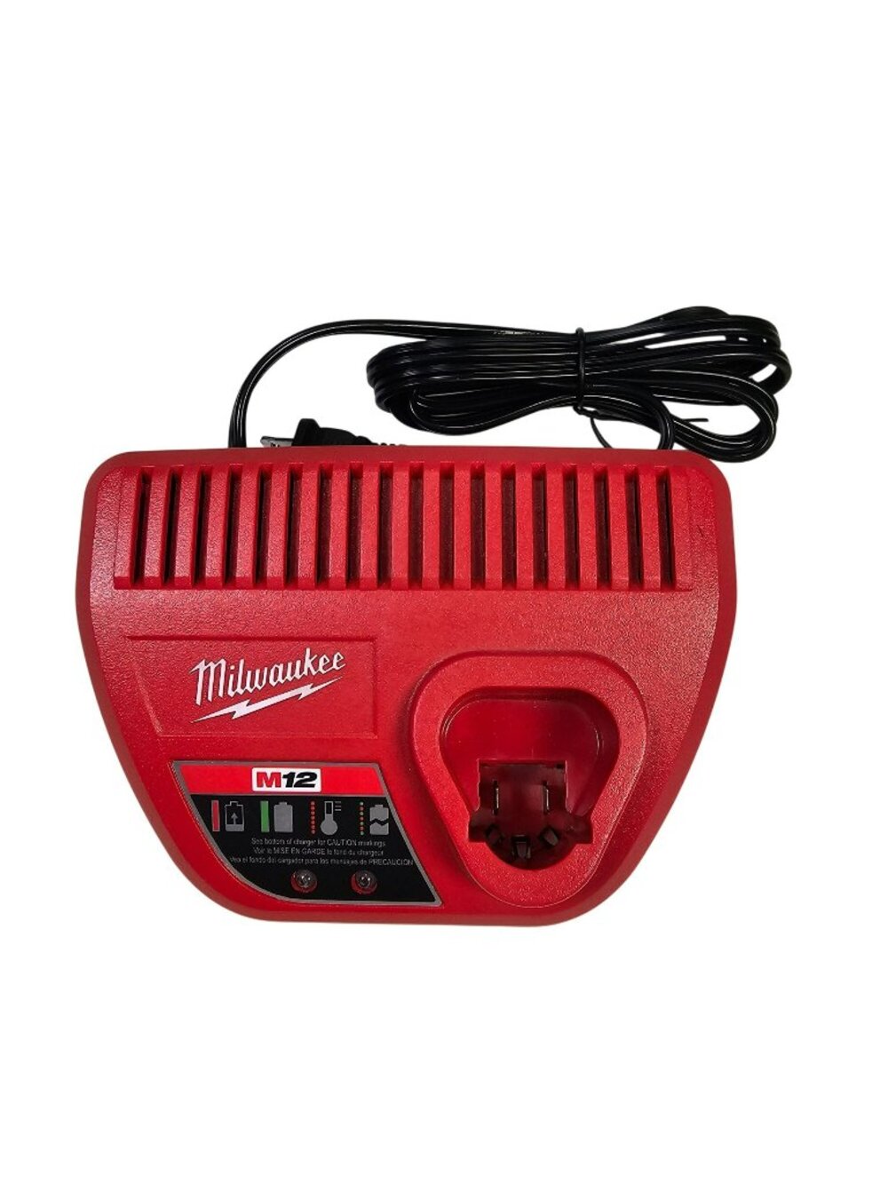 Milwaukee M12 Battery Charger 48-59-2401 12V Li-Ion Red TESTED